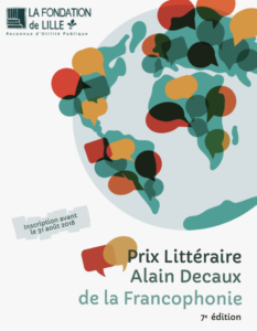 Prix Littéraire Alain Decaux de la Francophonie organisé par la Fondation de Lille
