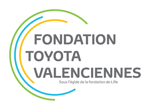 Logo de la Fondation Toyota Valenciennes, sous égide de la Fondation de Lille